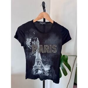 Y2K Paris Graphic Womens Shirt